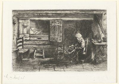 Deux figures dans un intérieur - Jozef Israëls