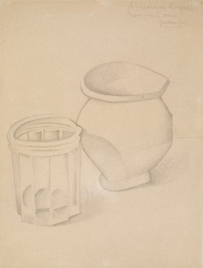 Verre et vase, c.1911 - Juan Gris