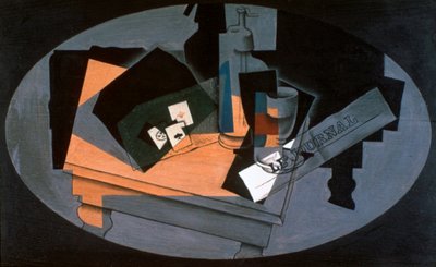 Cartes à jouer et siphon - Juan Gris