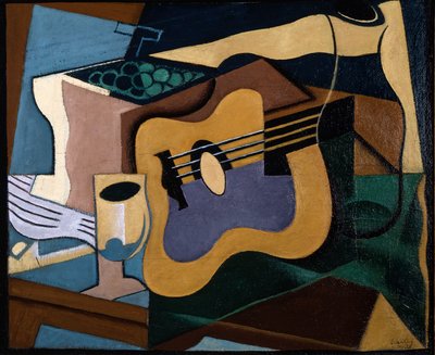 Nature morte à la guitare, octobre-novembre 1920 (huile sur toile) - Juan Gris