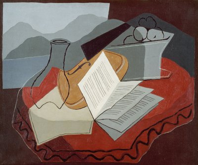 Violon devant une fenêtre ouverte - Juan Gris