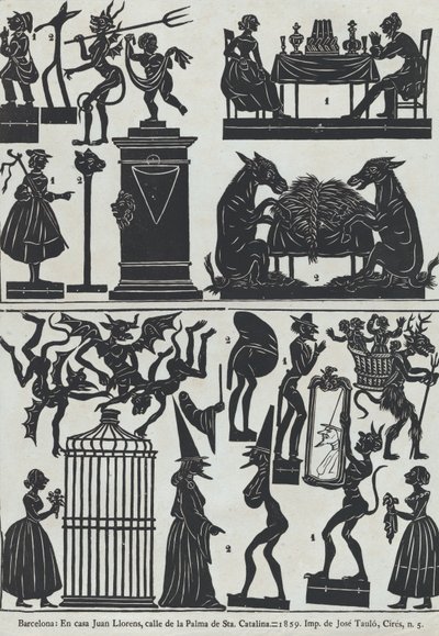 Feuille 11 de figures pour marionnettes d