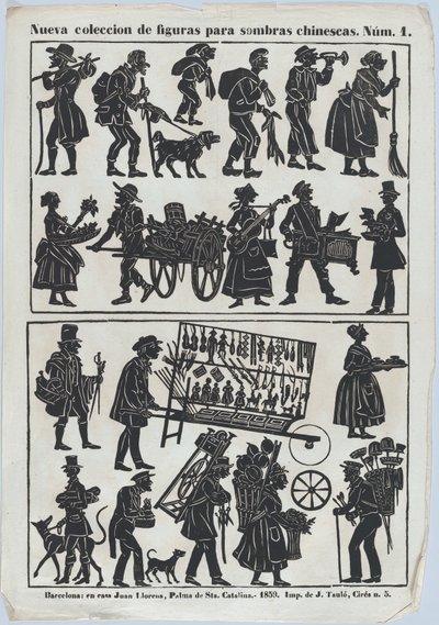Feuille 1 de figures pour marionnettes d