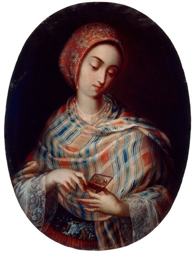 Dame avec châle - Juan Rodríguez Juárez