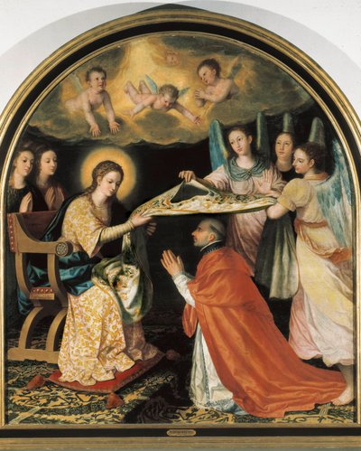 Présentation de la chasuble à Saint Ildefonso - Juan Sanchez Cotan