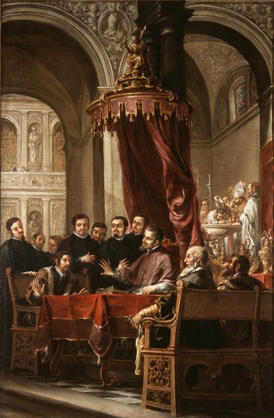 La conversion et le baptême de saint Augustin par saint Ambroise - Juan de Valdes Leal