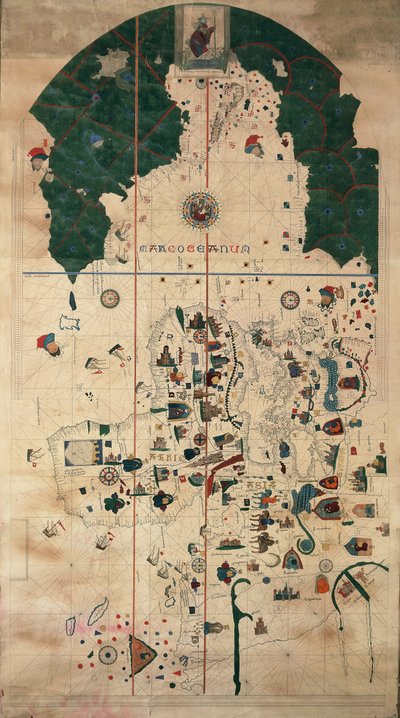 Portulan-Planisphère nautique par Juan de la Cosa, vers 1500 - Juan de la Cosa