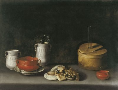 Nature morte à la porcelaine et aux bonbons - Juan van der Hamen