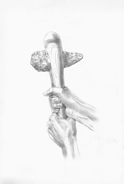 Hache en silex néolithique - Judith Dobie