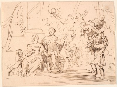 Homme et femme assis sur une terrasse; un homme s