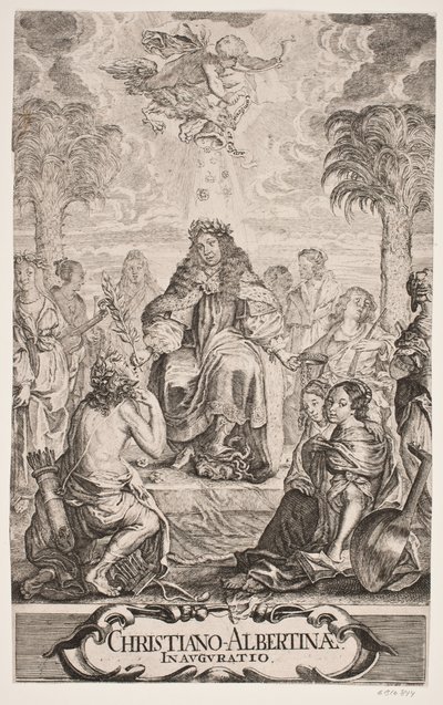Le duc Christian Albrecht salué par Apollon et les neuf muses - Jürgen Ovens
