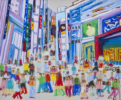 Une foule bigarrée en ville - Jukyong Park