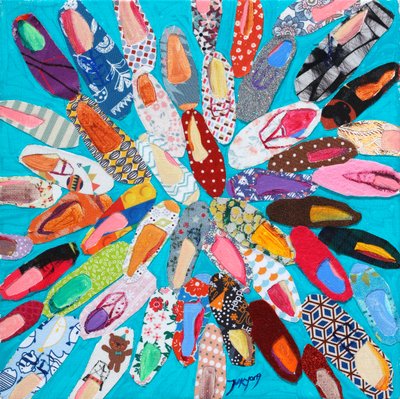 Chaussons aux motifs colorés - Jukyong Park