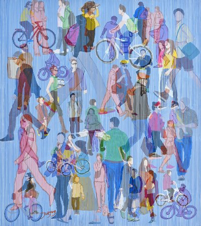 Foule urbaine dynamique - Jukyong Park