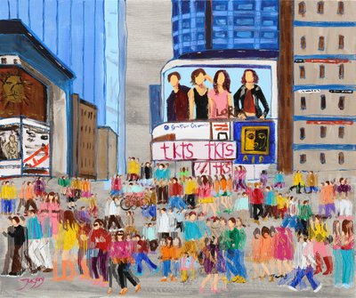 Une foule urbaine animée - Jukyong Park