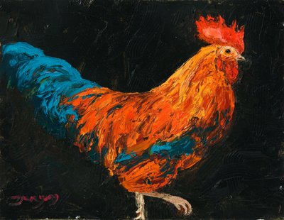 La démarche assurée du coq plein de vie - Jukyong Park