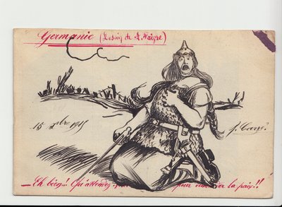 Carte postale, Satirique en couleurs - Jules Abel Faivre