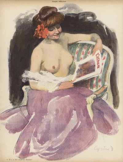 Simple réflexion - Jules Alexandre Gruen or Grun