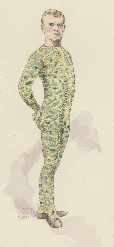 Gymnaste de cirque en justaucorps - Jules Arsene (after) Garnier