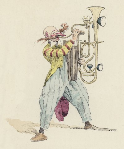 Clown jouant d