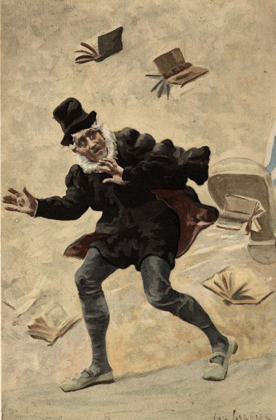 Maître Jobelin chasse chez Gransgousier, le père de Gargantua. Gargantua. Illustration de Jules Garnier. Rabelais et l