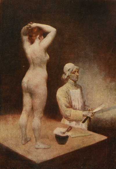 Pope Calixte, barber. Pantagruel. llustration by Jules Garnier. In “Rabelais et l