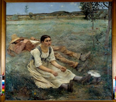Foin (détail) - Jules Bastien Lepage