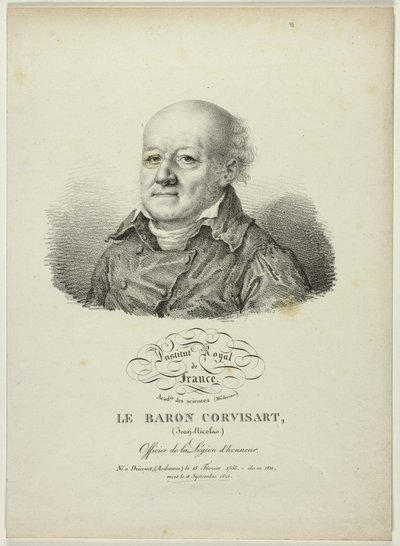 Portrait de Jean-Nicolas, baron Corvisart - Jules Boilly