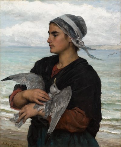 Le goéland blessé - Jules Breton