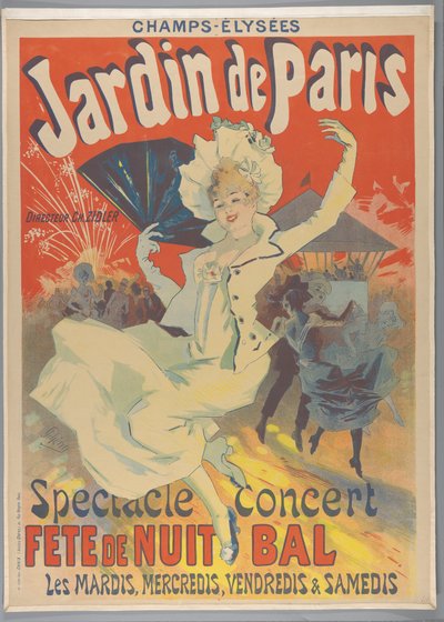 Champs-Elysées. Jardin de Paris, 1890 - Jules Cheret