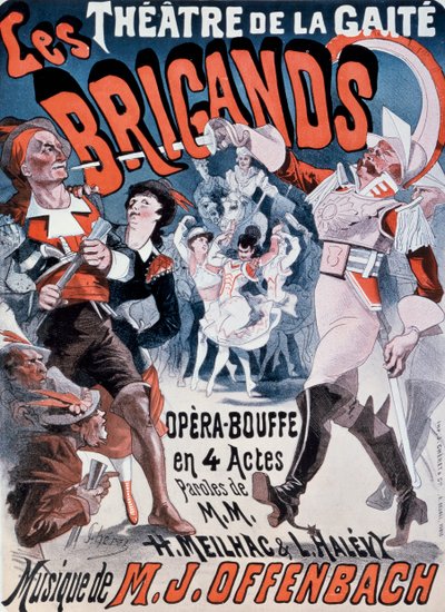 Affiche pour Les Brigands de Jacques Offenbach - Jules Cheret