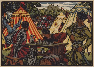 Victoire des Suisses sur le Saint-Empire romain à la bataille de Dornach, 22 juillet 1499 - Jules Courvoisier
