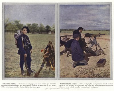 Chasseur Alpin, Mitrailleurs Alpins - Jules Gervais Courtellemont