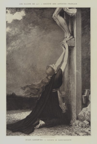 Douleur de Marie-Madeleine - Jules Joseph (after) Lefebvre