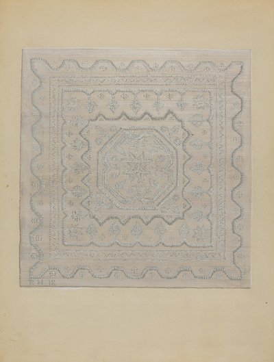 Couvre-lit en mèche, 1935-1942 - Jules Lefevere