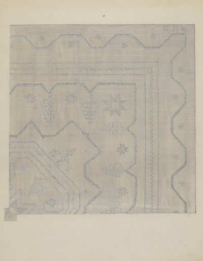 Couvre-lit en mèche, vers 1936 - Jules Lefevere