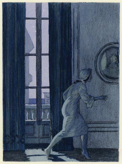 Illustration pour les mémoires de Casanova (lithographie couleur) - Jules Marie Auguste Leroux