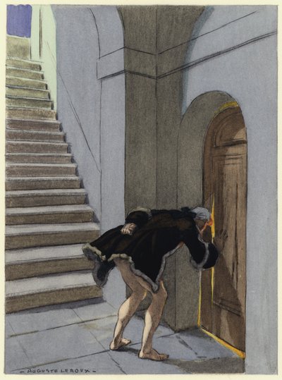 Illustration pour les mémoires de Casanova (lithographie couleur) - Jules Marie Auguste Leroux