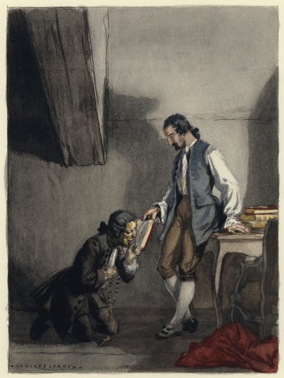 Illustration pour les mémoires de Casanova (lithographie couleur) - Jules Marie Auguste Leroux