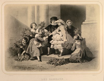 Dimanche des Rameaux, gravé par J. Champagne - Jules Marie Desandre