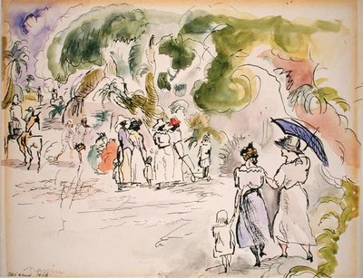 Figures dans un paysage - Jules Pascin