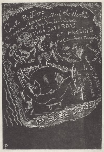 Sans titre (Invitation à la fête chez Jules Pascin) - Jules Pascin