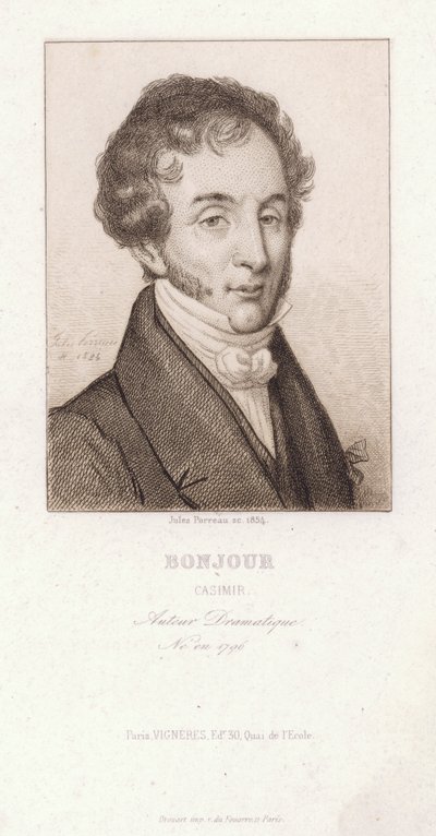 Casimir Bonjour, dramaturge français - Jules Porreau