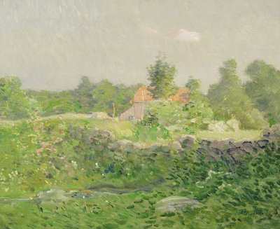 Paysage et Ferme, c.1895 - Julian Alden Weir