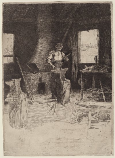 La forge du forgeron - Julian Alden Weir