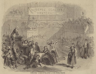 Scène de Un conte de deux villes, au Théâtre Lyceum - Julian Portch