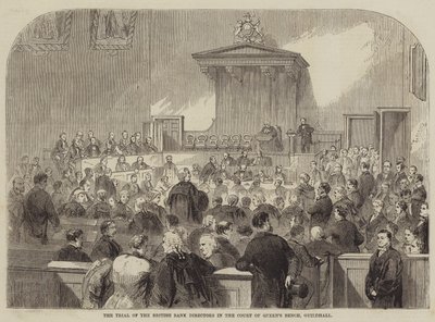 Le procès des directeurs de la British Bank à la Cour de la Reine, Guildhall - Julian Portch