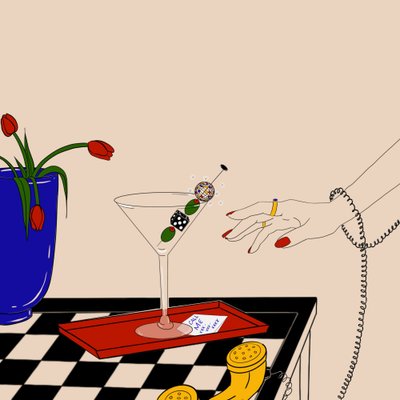 Retro Martini Call - Juliana Kokolari