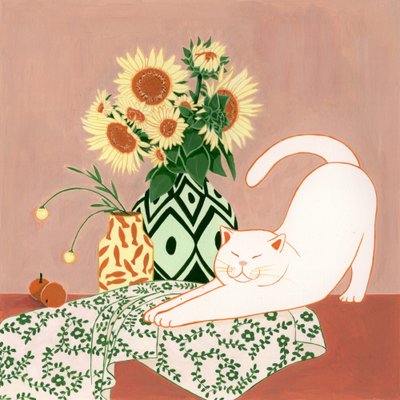 Happy Cat Tournesols - Julie Lesouef