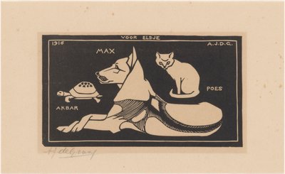 Akbar, Max, Chat - Julie de Graag (signed by artist)